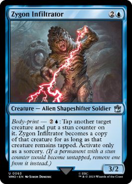 《ザイゴンの侵入者/Zygon Infiltrator》[WHO] 青U