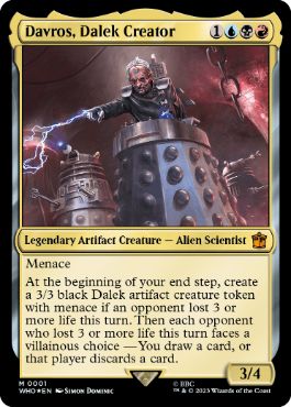 《ダーレクの創造主、ダヴロス/Davros, Dalek Creator》[WHO] 金R