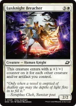 《光明騎士の突破者/Luxknight Breacher》[EOE] 白C
