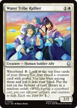 《水の部族の結集者/Water Tribe Rallier》[TLA] 白U