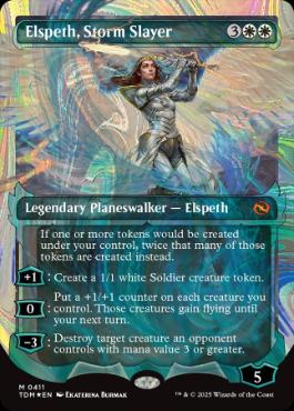 ■ショーケース■《嵐の討伐者、エルズペス/Elspeth, Storm Slayer》 [TDM-BF] 白R