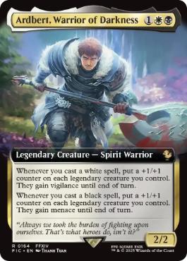 ■拡張アート■《闇の戦士、アルバート/Ardbert, Warrior of Darkness》[FIC] 金R