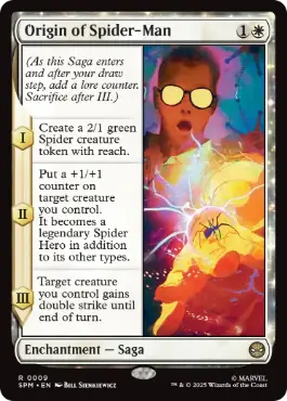 《スパイダーマンの原点/Origin of Spider-Man》[SPM] 白R
