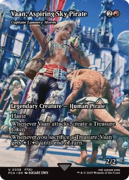 ■ショーケース■《空賊を夢みるヴァン/Vaan, Aspiring Sky Pirate》/《風雲船長ラネリー/Captain Lannery Storm》[FCA] 赤U