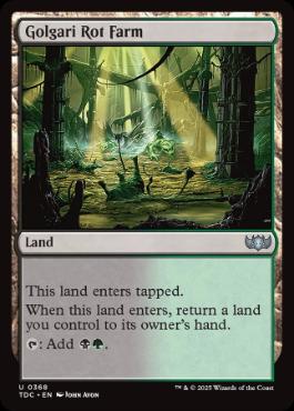 《ゴルガリの腐敗農場/Golgari Rot Farm》[TDC] 土地U