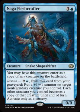 《ナーガの肉体造形師/Naga Fleshcrafter》[TDM] 青R