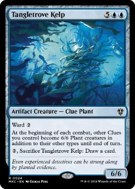 《絡み集めの海藻/Tangletrove Kelp》[MKC] 青R