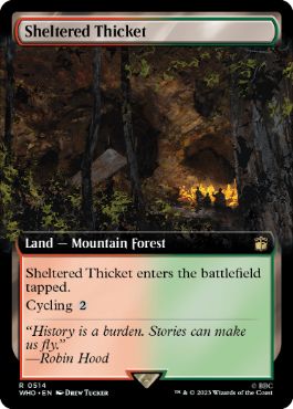 ■拡張アート■《隠れた茂み/Sheltered Thicket》[WHO-BF] 土地R