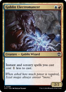 《ゴブリンの電術師/Goblin Electromancer》[OTC] 金C