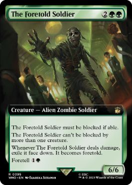 ■拡張アート■《フォートールドの兵士/The Foretold Soldier》[WHO-BF] 緑R