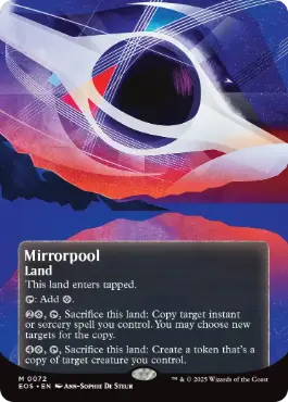 (072)■ボーダーレス■《鏡の池/Mirrorpool》[EOS] 土地R