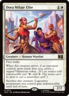 《ドーラ・ミラージュの精鋭/Dora Milaje Elite》[MSC] 白R