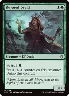 《献身のドルイド/Devoted Druid》[ECC] 緑U