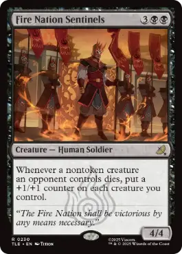 《火の国の哨兵/Fire Nation Sentinels》[TLE] 黒R