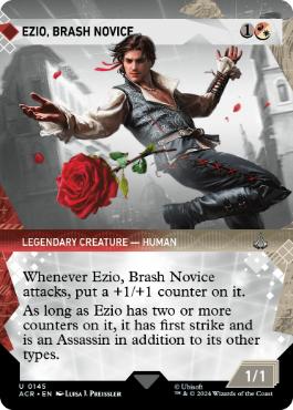 ■ショーケース■《無作法の新米、エツィオ/Ezio, Brash Novice》[ACR-BF] 金U