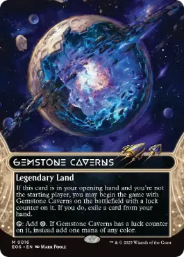 (016)■ボーダーレス■《宝石の洞窟/Gemstone Caverns》[EOS] 土地R