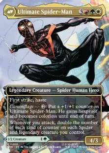 (200)■ボーダーレス■《マイルズ・モラレス/Miles Morales》/《アルティメット・スパイダーマン/Ultimate Spider-Man》[SPM-BF] 緑R
