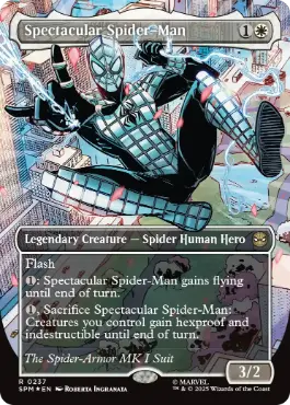 ■ボーダーレス■《スペクタキュラー・スパイダーマン/Spectacular Spider-Man》(Spider-Armor)[SPM-BF] 白R