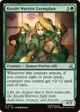 《模範たるキヨシの戦士/Kyoshi Warrior Exemplars》[TLE] 緑U