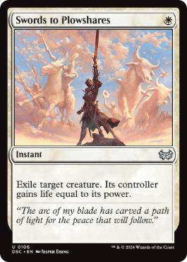 《剣を鍬に/Swords to Plowshares》[DSC] 白U