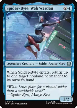 《ウェブの番人、スパイダーバイト/Spider-Byte, Web Warden》[SPM] 青U
