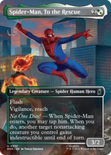 ■ボーダーレス■《助けに参上、スパイダーマン/Spider-Man, To the Rescue》[MSH-BF] 金U