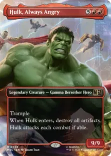 ■ボーダーレス■《いつも怒っている、ハルク/Hulk, Always Angry》[MSC] 赤R