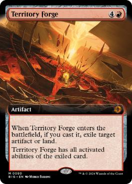 ■拡張アート■《領土の溶鉱炉/Territory Forge》[BIG] 赤R