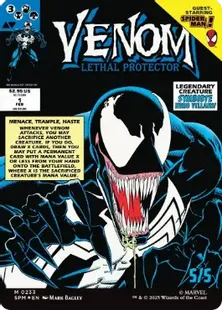 (233)■ボーダーレス■《エディ・ブロック/Eddie Brock》/《リーサル・プロテクター、ヴェノム/Venom, Lethal Protector》[SPM-BF] 黒R