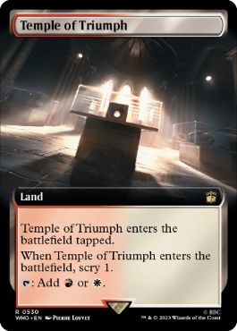 ■拡張アート■《凱旋の神殿/Temple of Triumph》[WHO-BF] 土地R