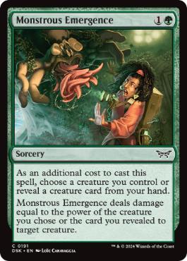 《怪物的出現/Monstrous Emergence》[DSK] 緑C