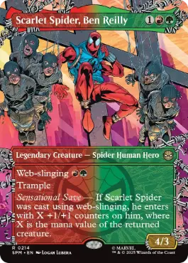 ■ボーダーレス■《スカーレット・スパイダー、ベン・ライリー/Scarlet Spider, Ben Reilly》[SPM-BF] 金R