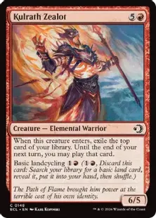 《クルラスの妄信者/Kulrath Zealot》[ECL] 赤C
