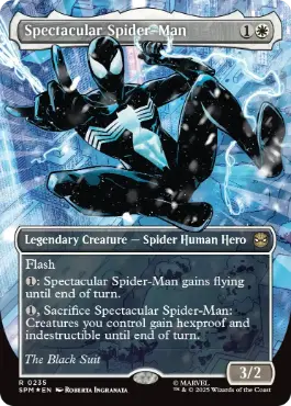 ■ボーダーレス■《スペクタキュラー・スパイダーマン/Spectacular Spider-Man》(Black)[SPM-BF] 白R