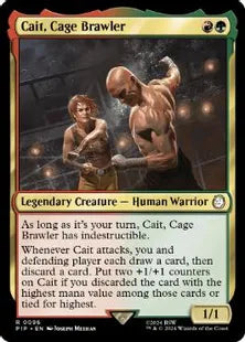《ケージ・ファイター、ケイト/Cait, Cage Brawler》[PIP] 金R
