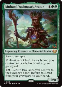 《ヤヴィマヤの化身、ムルタニ/Multani, Yavimaya's Avatar》[EOC] 緑R