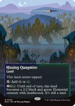 (064)■ボーダーレス■《風切る泥沼/Hissing Quagmire》[EOS] 土地R
