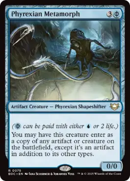 《ファイレクシアの変形者/Phyrexian Metamorph》[EOC] 青R