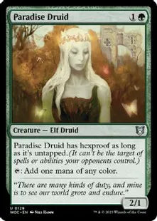《楽園のドルイド/Paradise Druid》[WOC] 緑U