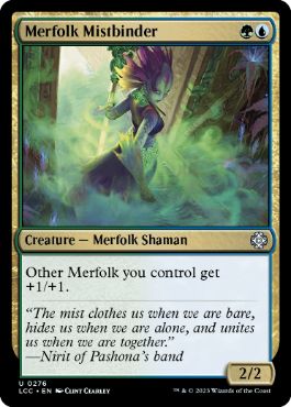 《マーフォークの霧縛り/Merfolk Mistbinder》[LCC] 金U