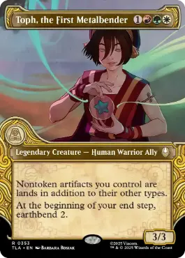 ■ショーケース■《最初の金属のベンダー、トフ/Toph, the First Metalbender》[TLA-BF] 金R