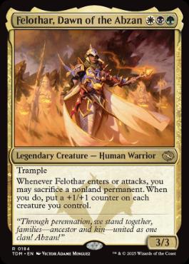 《アブザンの夜明け、フェロザー/Felothar, Dawn of the Abzan》[TDM] 金R