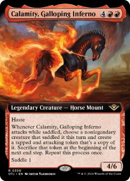 ■拡張アート■《早駆ける業火、カラミティ/Calamity, Galloping Inferno》[OTJ-BF] 赤R