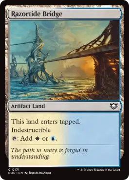 《剃刀潮の橋/Razortide Bridge》[EOC] 土地C