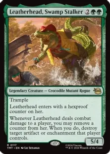 《沼地のハンター、レザーヘッド/Leatherhead, Swamp Stalker》[TMT] 緑R