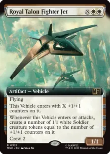 ■拡張アート■《ロイヤル・タロン戦闘機/Royal Talon Fighter Jet》[MSC] 白R