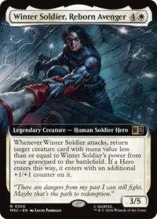 ■拡張アート■《甦ったアベンジャーズ、ウィンター・ソルジャー/Winter Soldier, Reborn Avenger》[MSC] 白R
