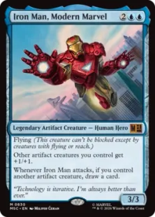 《モダン・マーベル、アイアンマン/Iron Man, Modern Marvel》[MSC] 青R