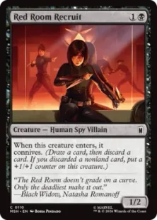 《レッドルーム計画の新兵/Red Room Recruit》[MSH] 黒C