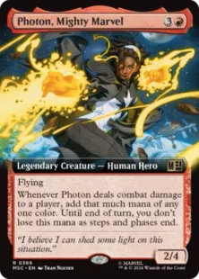 ■拡張アート■《力強きマーベル、フォトン/Photon, Mighty Marvel》[MSC] 赤R
